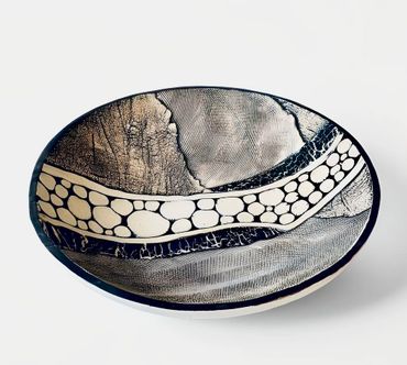 mosaic stoneware bowl