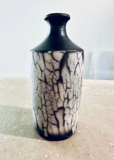 naked raku vase