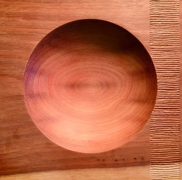 wood bowl with square edges