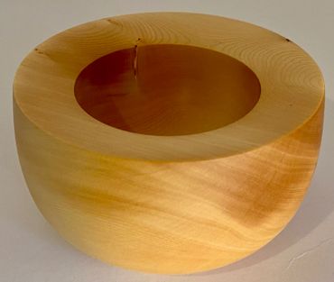 thick sided wood bowl