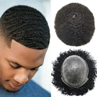 Men's non-surgical hair replacement topper. 