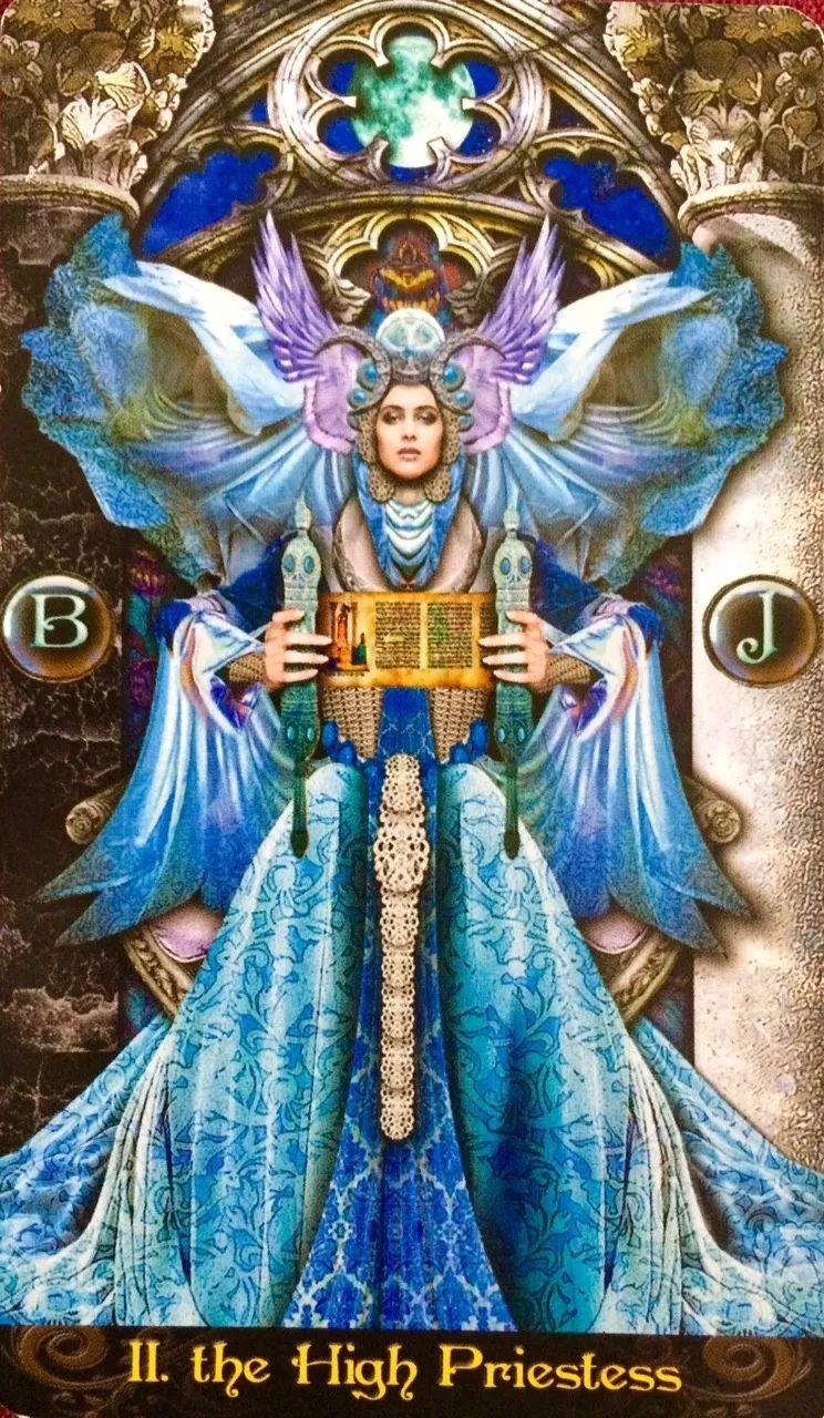 II The High Priestess from the Tarot Illuminati Deck