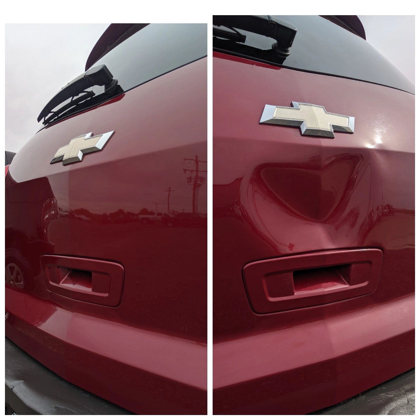 Chevy Traverse Large Door Dent repair