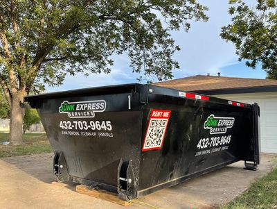 Trash bin rental, dumpster rental in Odessa-Midland, trash container rental