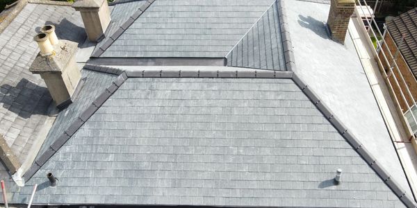 New slate roof, Dry ridge kit