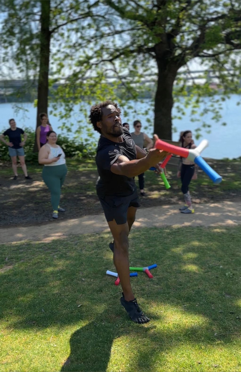 Vibram FiveFingers Move Freely Event in Portland, Oregon. Lead Trainer Coach Julian