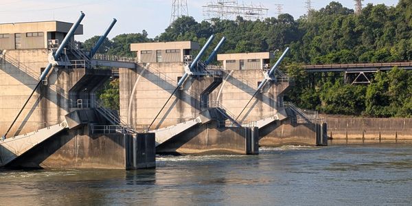 Braddock Locks and Dam hydropower project location on the Monongahela River, Pennsylvania