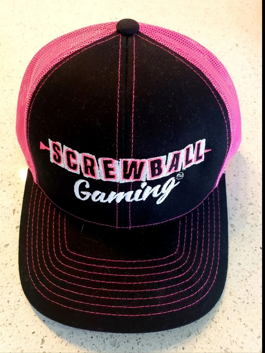 Screwball Gaming Neon Pink and Dark Gray