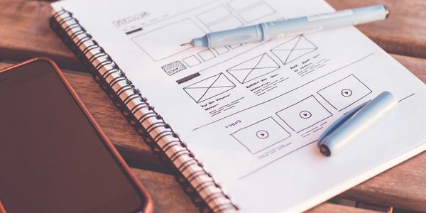 Website design wireframe