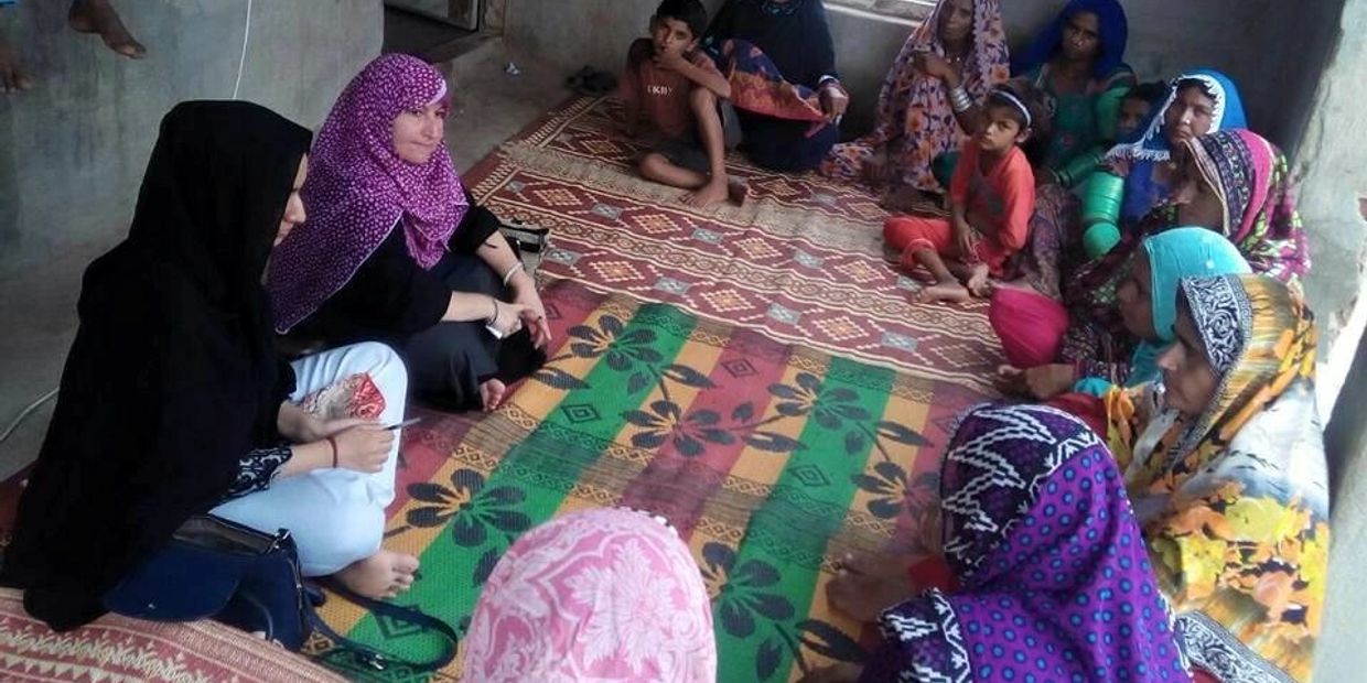 Focus Group Discussion with a female group in rural Pakistan