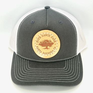 Hope Ranch trucker hat leather patch