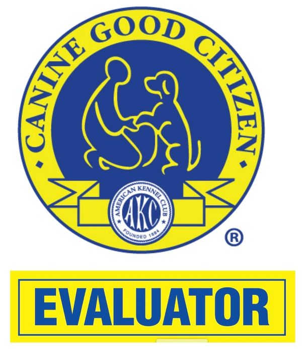Canine Good Citizen Evaluator badge of the American Kennel Club.