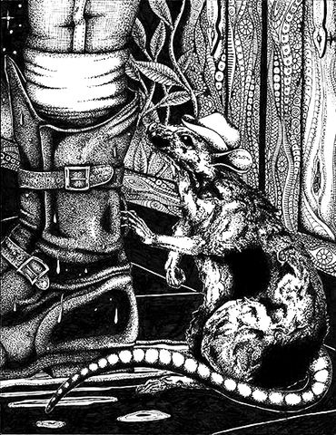 “Beauregard”
Pen and Ink Drawing
After Wonderland, written and illustrated by Colleen Stiles (work i