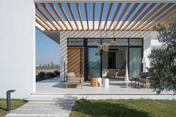 Dubai outdoor interior architecture modern architect designer desert villa terrace home