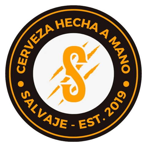 Logo Cerveza Hecha  A Mano Salvaje