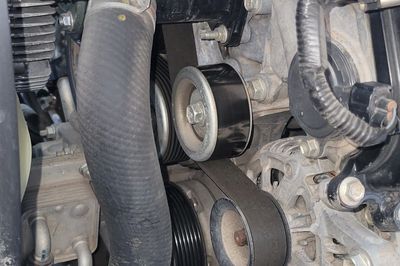 The Engine's Serpentine Belt and Coolant Hoses that should be checked on a constant basis 