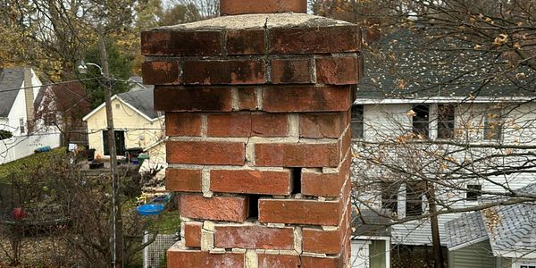 A faulty chimney in South Bend, Indiana.