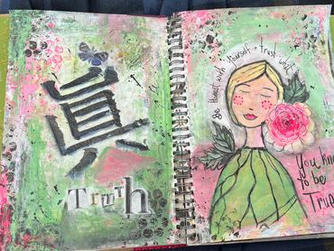 Art Journal / gratitude journal / Junk Journal / Collage 