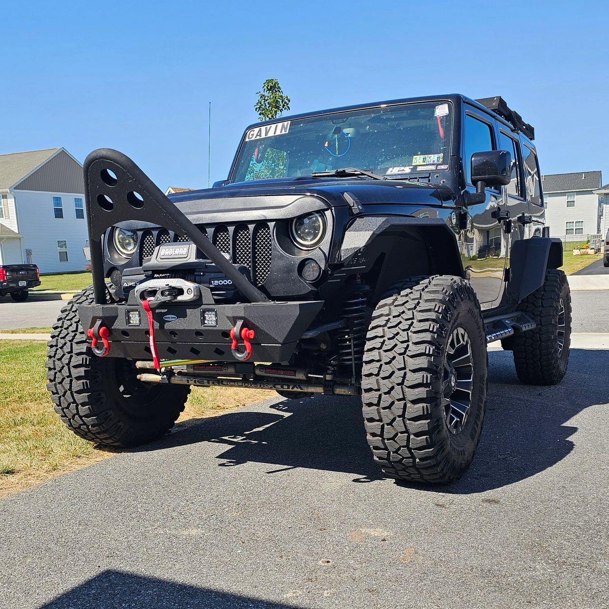 Front view with Hooke Road stinger front bumper. Hooke Road front and rear 