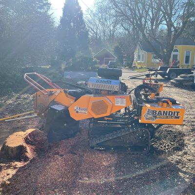 Stump grinding in South Kingstown, Rhode Island 