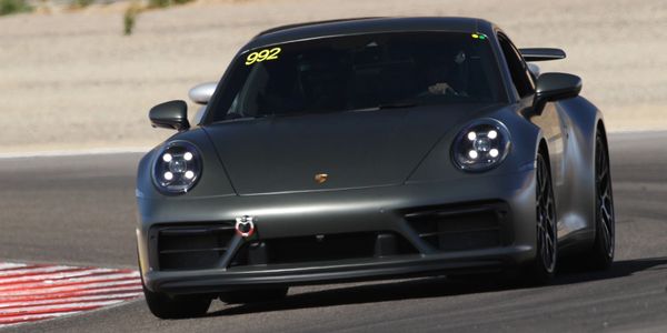 A Porsche 911 on a race track