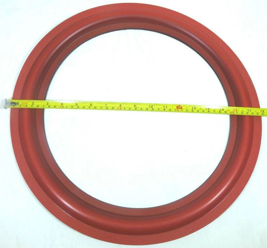 2 New 18-Inch Speaker Foam Surrounds – Cerwin Vega Style Red