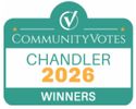 Winners Badge for Community Votes Chandler 2026 Platinum Winner in Occupational Therapy