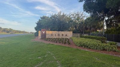 Viera West entrance sign and mobile locksmith service area in Viera FL