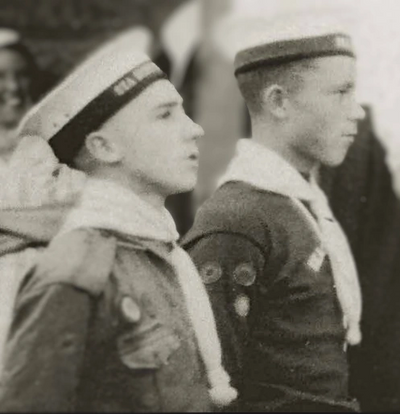 Sea Scouts, Alan Hare and Howard Cousins  - 1936