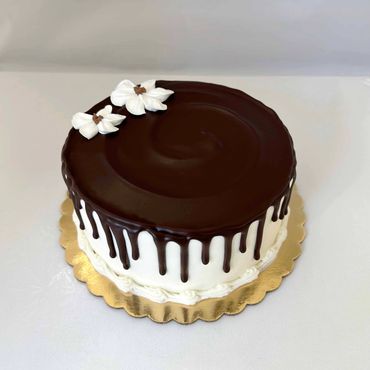 Decadent Marble specialty cake. Available daily at Concord Teacakes