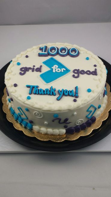A 1000 grid for good cake in white color 