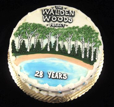A cake for the Walden woods project 28 years celebration