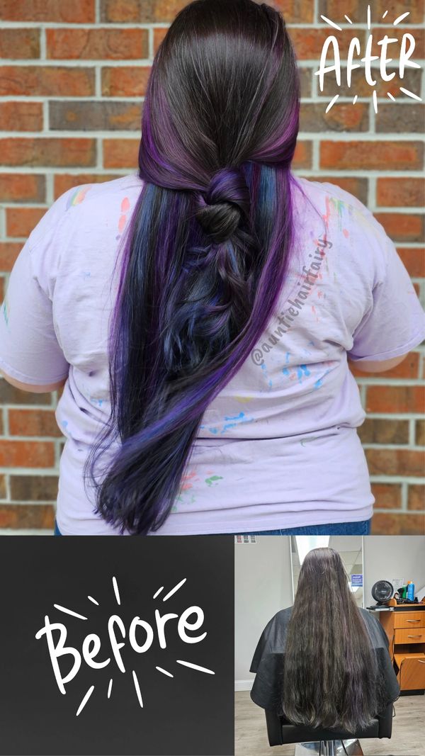 Extremely long Unicorn hair pictured from back in Peachtree City Georgia