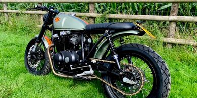 Custom built classic Motorcycle for another restoration company. 