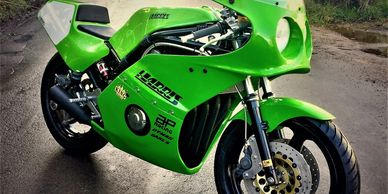 Classic Motorcycle Harris Magnum 2 ready for the road. 