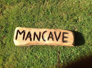 wood carving "mancave"