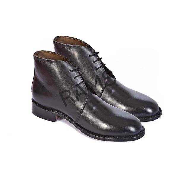 Plain Leather George Boots