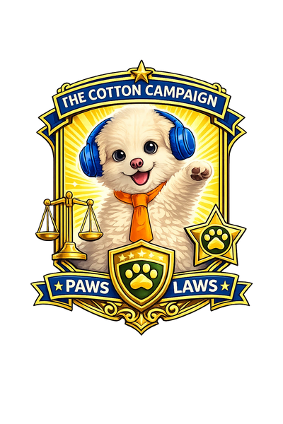 Badge for The Cotton and Paws for Laws