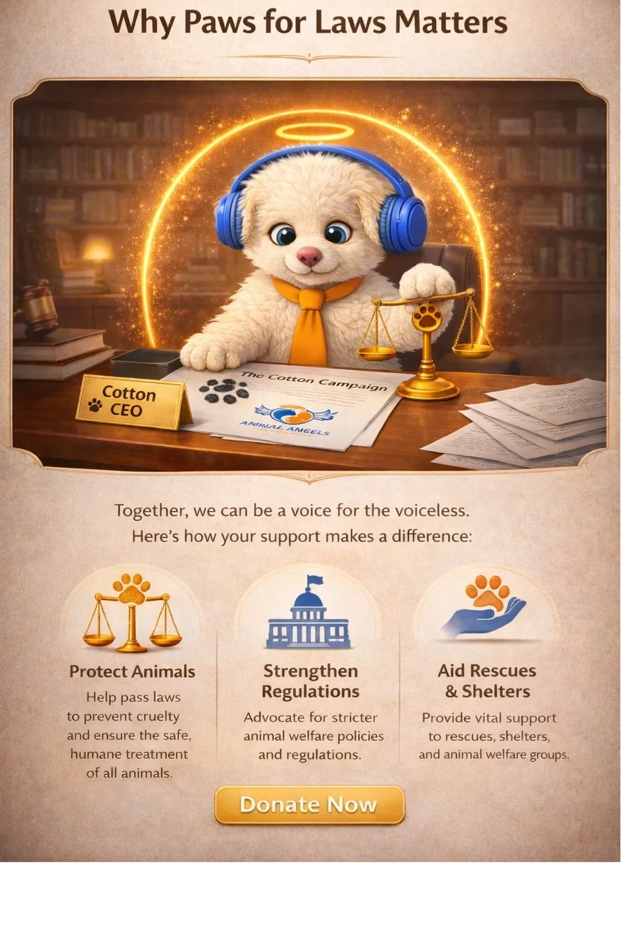 Cotton CEO  & Head of Advocacy at Animal-Angels Foundation Why Paws for Laws Matter