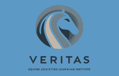 Logo of Veritas Equine Assisted Learning Institute featuring a stylized horse head.