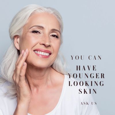 A woman with soft smooth skin, no wrinkles or fine lines. How to look younger at any age. 