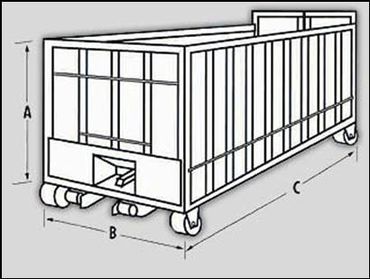 dimensions of dumpsters for rent