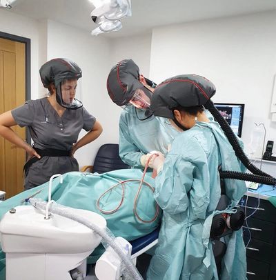 Dental Implant Experts at work at Hayden Dental Carmarthen