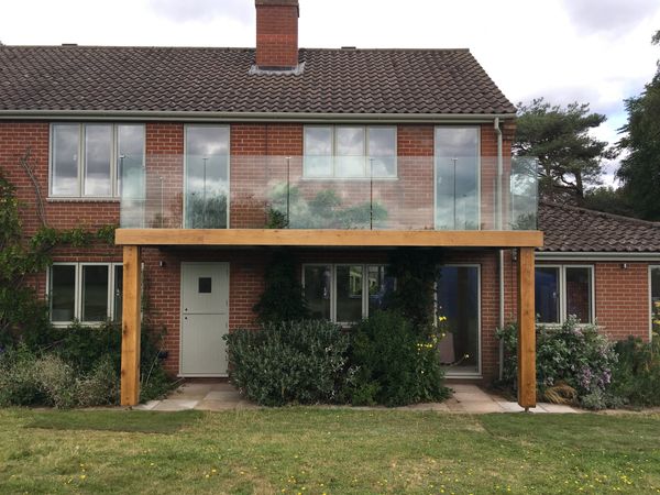 New external balcony structure added to residential property