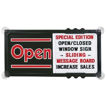 OPEN, CLOSED SIGNS