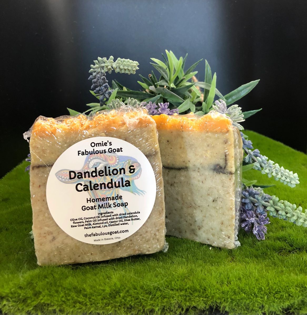 Dandelion & Calendula goat milk soap