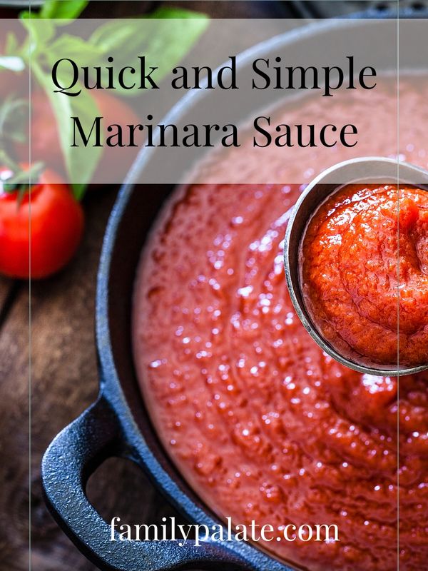 marinara sauce, quick and simple marinara sauce, easy spaghetti sauce, red sauce