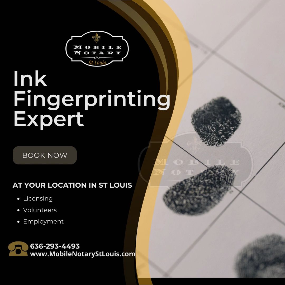 Mobile Notary St. Louis Now Offers Fingerprinting
