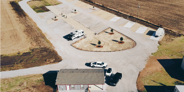 Newly constructed RV Park sites