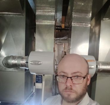 Me doing a job with 2 furnaces.